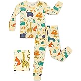 babee Reshinee Bamboo Viscose Toddler Pajamas Boys Girls Baby 12M-8Y Pjs Sets Kids 2pcs Snug fit Long-Sleeve Sleepwear