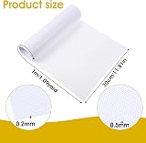Yolev White PVC Mesh Sheet 30x100cm Waterproof Plastic for Fursuit Eyes Cosplay view 2
