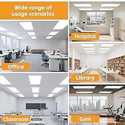 OKQ 20Pack 2x4 LED Flat Panel Light Drop Ceiling