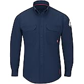 Bulwark FR Men's Iq Series Flame Resistant Lightweight Comfort Woven Shirt