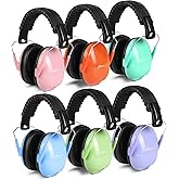 MelonArt Kids Ear Protection Earmuffs 6 Pack Noise Cancelling Headphones for Kids 27dB Toddler Soundproof Headphones Noise Reduction for Autism Sensory Shooting