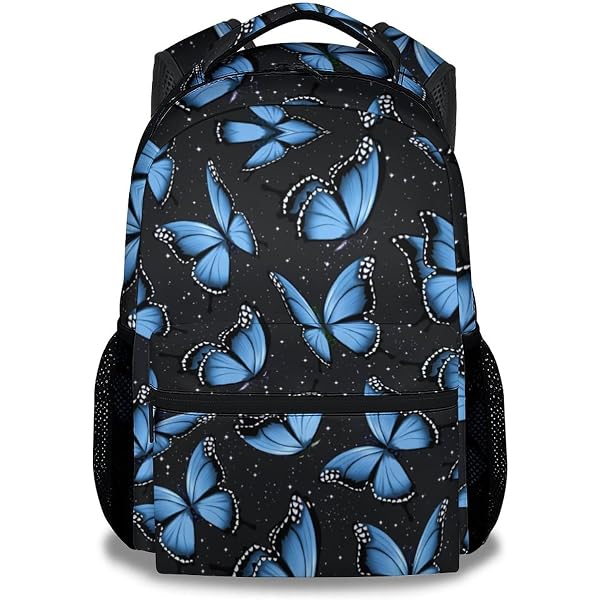 TRACK BUTTERFLY MOTIF ON BLACK BACKPACK FLOWt Pin Display Festival Pack – Swappable Wing Rave Black  main image 4