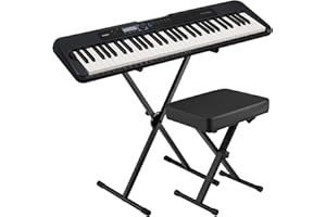 Casio Casiotone CT-S300 61-Key Portable Keyboard with USB Kit with Stand, Deluxe Bench & Power Supply