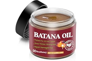 BEADLAMEY ㅤ Raw Batana Oil for Hair Growth: 100% Pure Unrefined Dr. Sebi Organic Batana Oil - Hair Care Scalp Health Natural Hair Growth Oil from Honduras - Promotes Hair Thick-Strong for Men and Women - 4.2 OZ