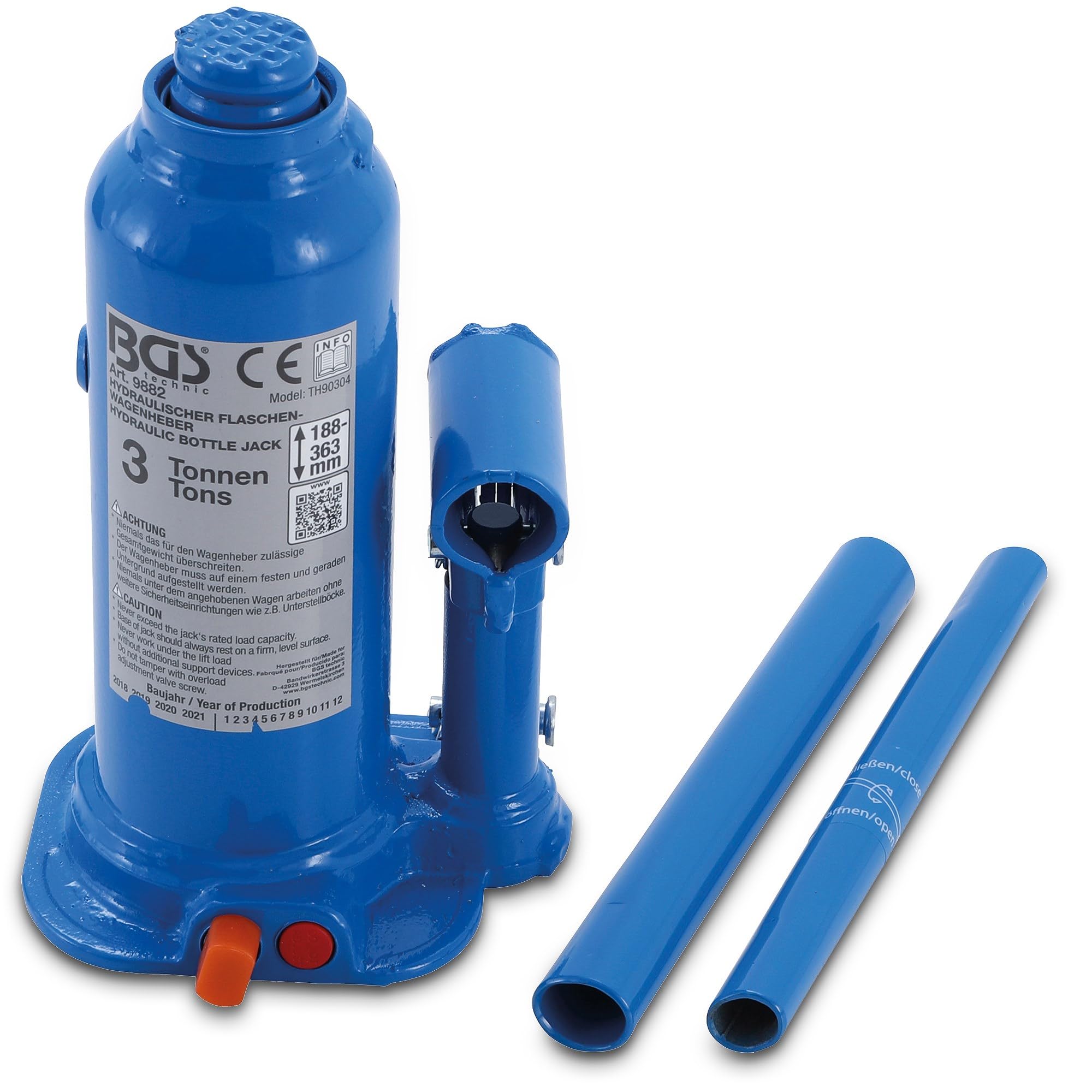 BGS 9882 | Hydraulic Bottle Jack | 3 t