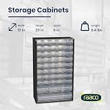 Raaco 126762.0 44 Drawer Steel Frame Parts Storage Organizer Cabinet Clear view 5