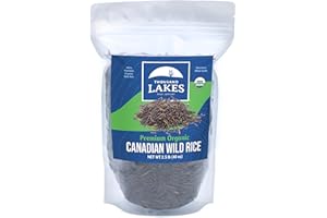 Thousand Lakes Organic Canadian Wild Rice - Premium - Bulk - 2.5 pounds | 100% Wild Rice | Wild Harvested