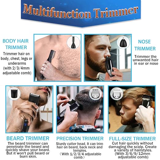 Amazon Com Dikaneo Beard Trimmer Hair Clipper Kit For Men 10 In