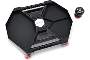 DNA Motoring TOOLS-00200 Automotive Rolling Tool Creeper with Lamp, 4 X 2" Swivel Casters, 30 lbs Load Capacity, Black