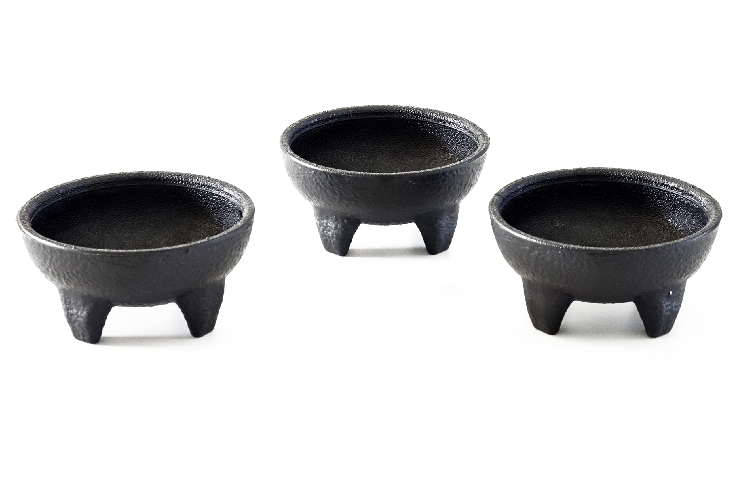 Photo 1 of 3 Pack Salsa Black Molcajete, Mexico Serving Dish, Chips, Sauce Cup, Side Dish, Snack, Dip, Nuts Candy for Taco Fiesta, Perfect for Parties, Events, or Any Use! (Black, 3 Pack)