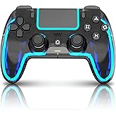 VioraTech Wireless Controller for PS5 with Hall Effect Joysticks, RGB Lighting, Turbo & Macro Functions, Linear Triggers, 6-Axis Sensor, Dual Vibration, Touchpad, Speaker & 3.5mm Audio Jack – Compatible with PS5/Pro/Slim/Mac/Steam Deck/PC