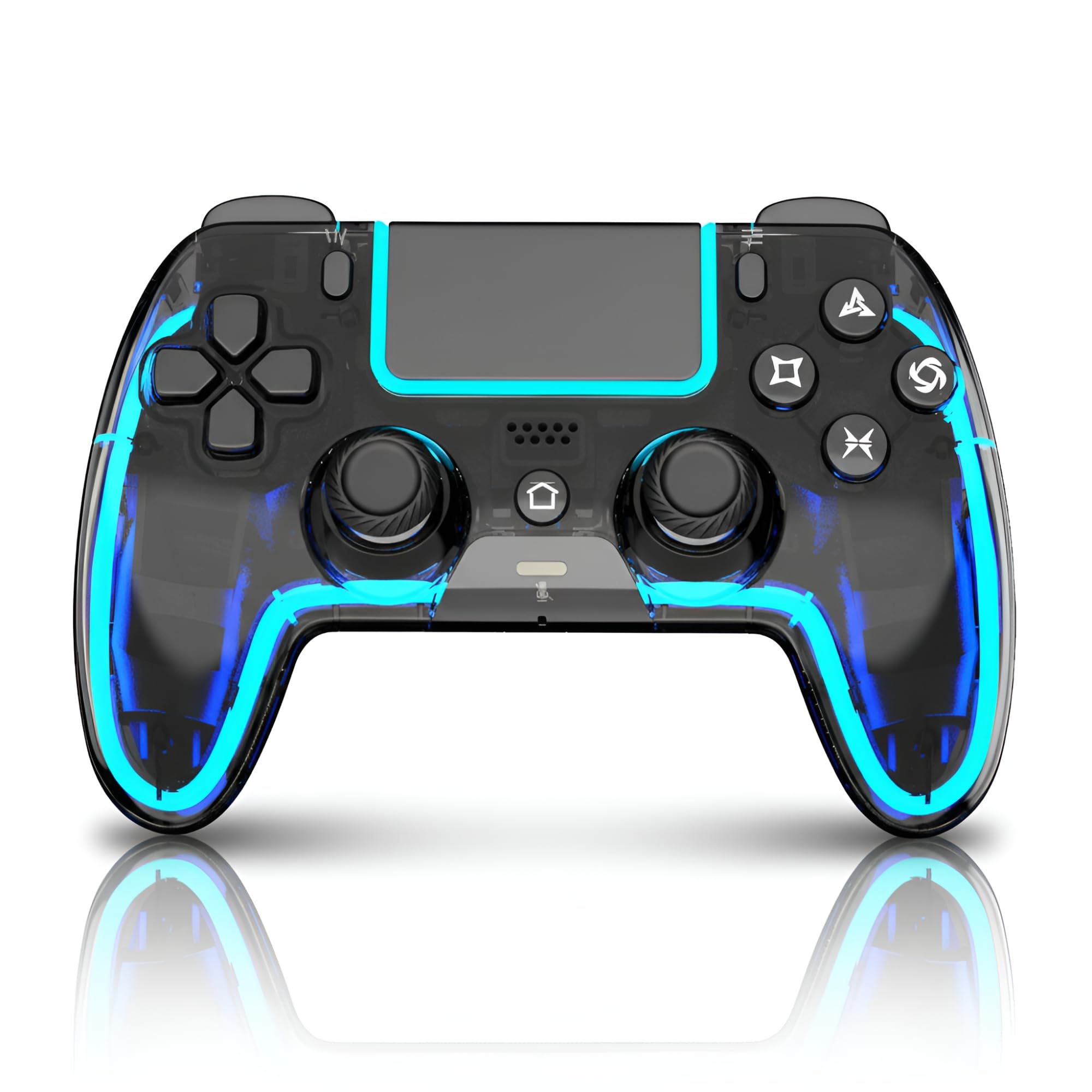 VioraTech Wireless Controller for PS5 with Hall Effect Joysticks, RGB Lighting, Turbo & Macro Functions, Linear Triggers, 6-Axis Sensor, Dual Vibration, Touchpad, Speaker & 3.5mm Audio Jack – Compatible with PS5/Pro/Slim/Mac/Steam Deck/PC