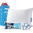 QUTOOL Shredded Memory Foam Pillows for Sleeping King Size Pillow, Cooling Gel Pillows for Hot Sleepers Cool Pillow for Side and Back Sleeper, Soft Yet Support Adjustable Bed Pillow, Gifts for Mom