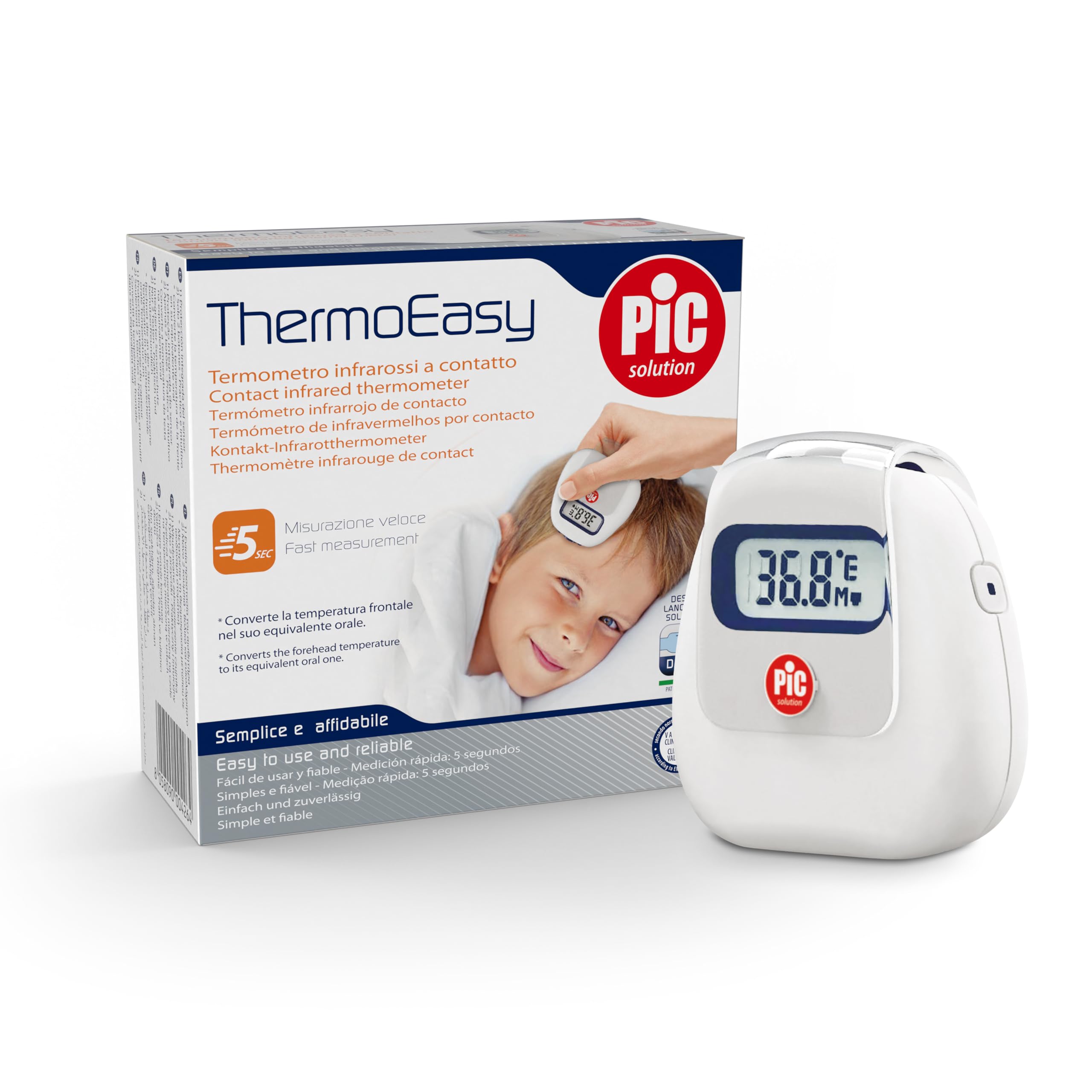 Pic Solution ThermoEasy contact front infrared thermometer