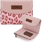 X Wrangler Pink Wallet for Women Small Wallets, Card Cases & Money Organizers Trifold Credit Card Cash Wallet Large Capacity Clutch Wallets for Womens Ladies Female with Coin Purses WG263-W076PK