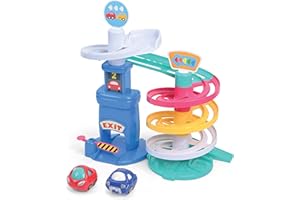 Kidoozie Park 'n Roll Garage - 4-Story Spiral Ramp Parking Fun for Toddlers 18+ Months!