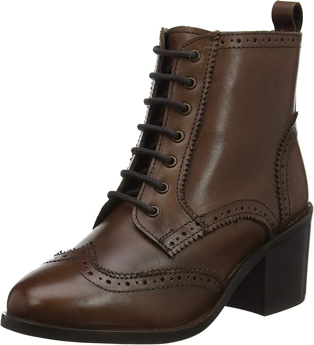 Joe Browns Women's Heritage Leather Ankle Boots, Brown (Brown A), 4 UK