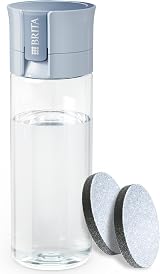 BRITA Vital Filter Bottle Pastel Blue 0.6l with 2 MicroDisc Filters view 4