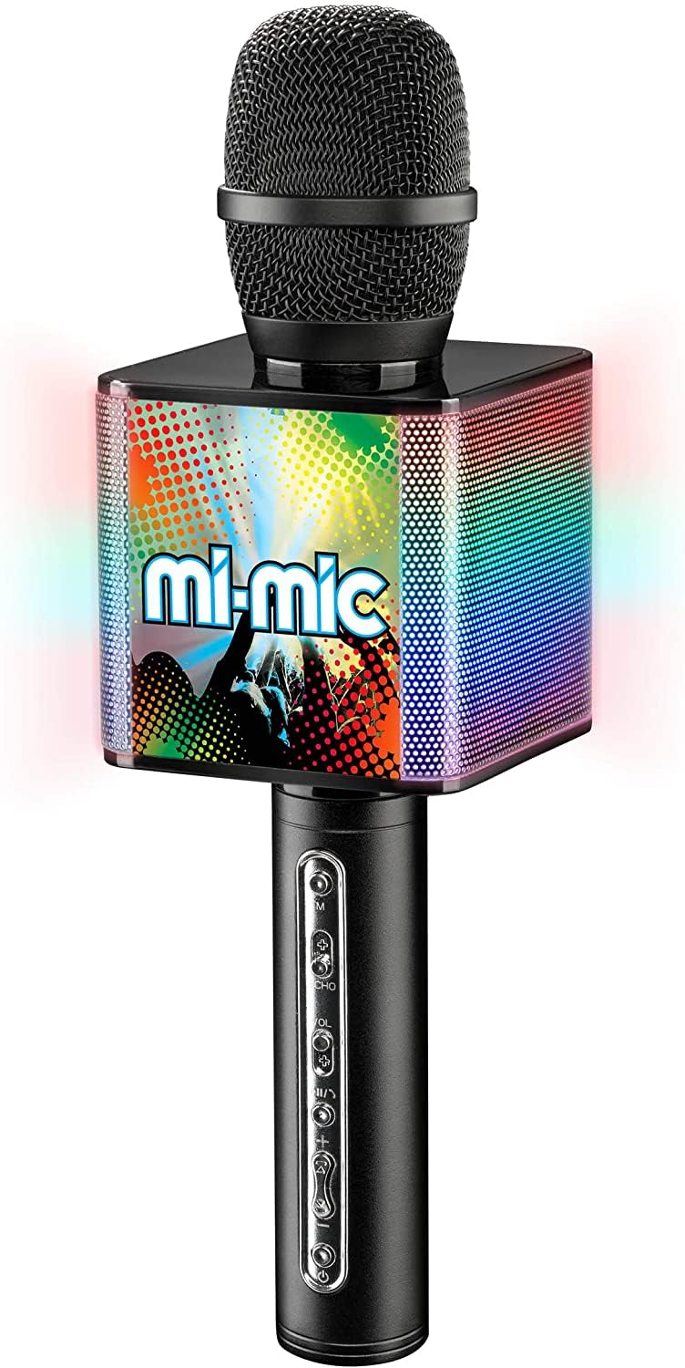 Mi-Mic Kids Karaoke Microphone with Phone Holder and Voice Changer