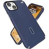 Speck iPhone 15 Plus Case - ClickLock No-Slip Interlock, MagSafe, Drop Protection Grip - for iPhone 15 Plus & iPhone 14 Plus - 6.7 Inch Phone Case - Presidio2 Grip Coastal Blue/Dust Grey/White