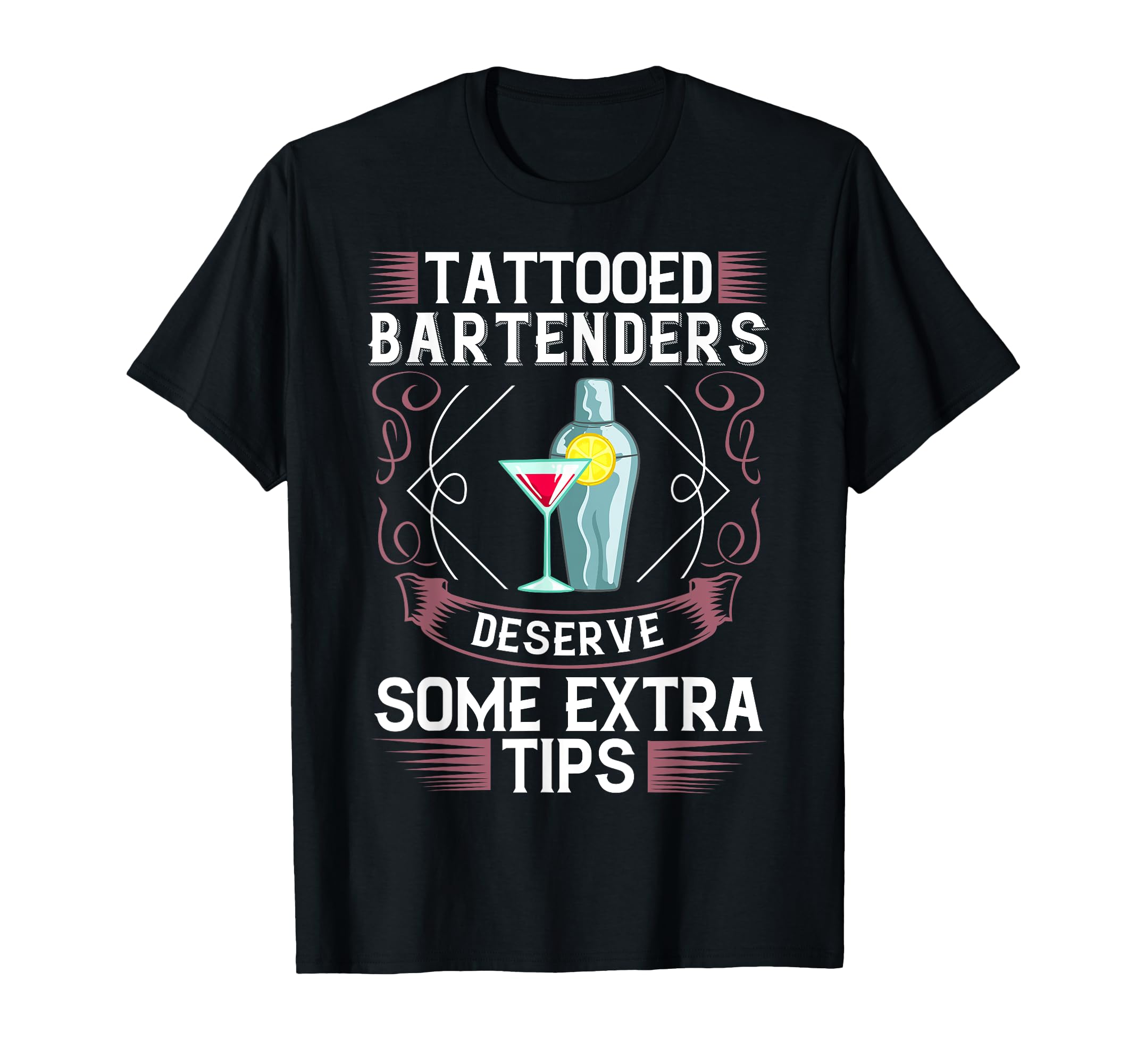 Bartending Shaker Mixing Cocktail Bartender T-Shirt