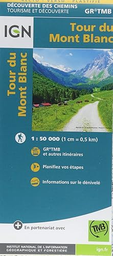 Download IGN Tour du Mont Blanc - Carte topographique PDF