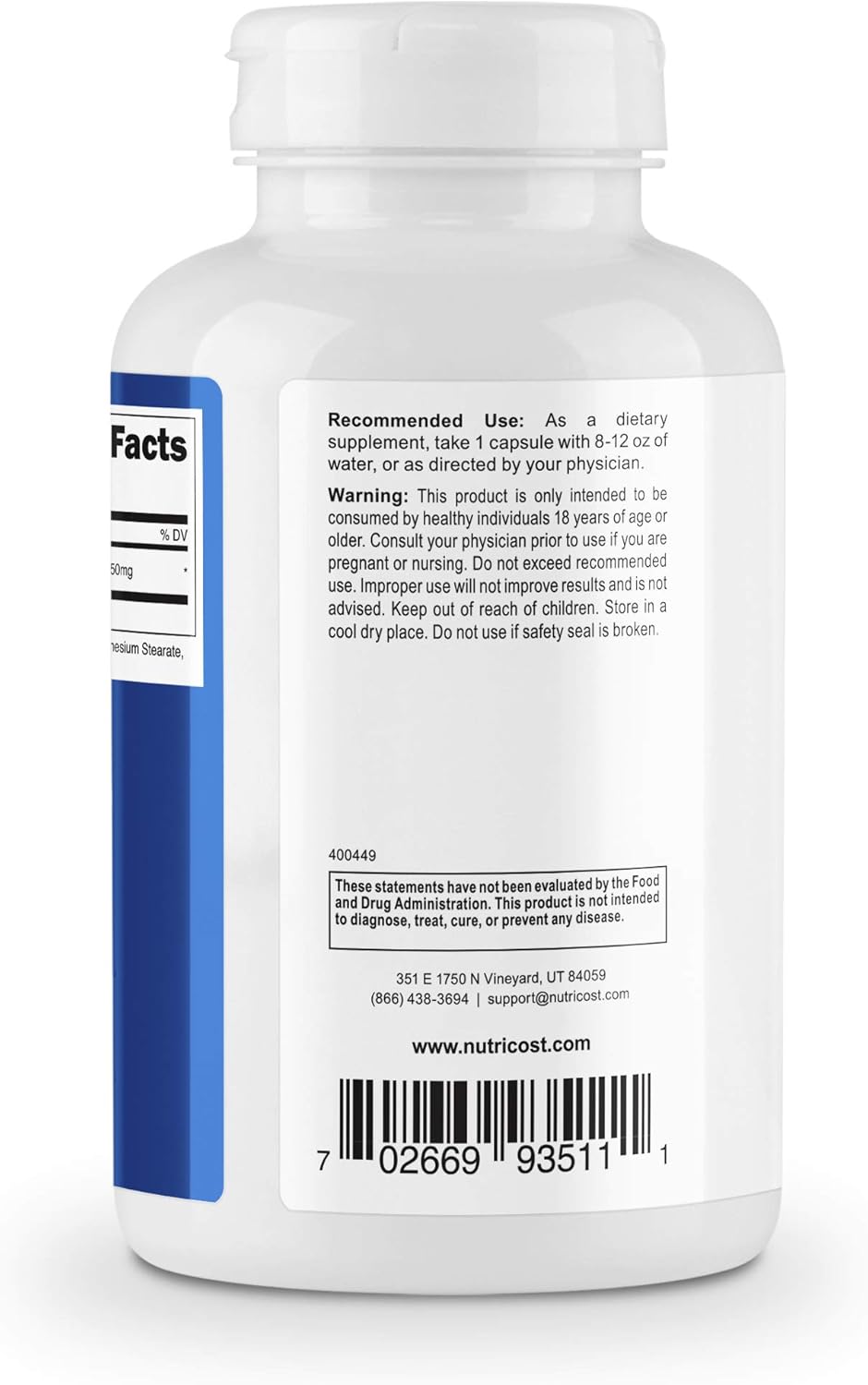 Nutricost Ginger Root Extract 550mg, 240 Capsules: Health & Personal Care
