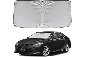 KAYZT Windshield Sun Shade for Toyota Camry 2018-2024 LE XLE Hybrid SE XSE Sedan Foldable Sunshade Front Window Custom Fit Accessories