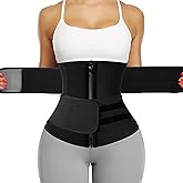 KIWI RATA Neoprene Sauna Waist Trainer Corset Sweat Belt for Women Compression Cincher Band Workout Fitness Back Support
