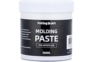Falling in Art Modeling Paste for Acrylic Painting, 16.9 Oz Lightweight Acrylic Textured Paste for Textured Art