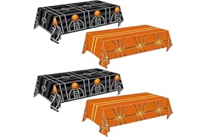 QIYANPAX 4 Pieces Basketball Tablecloth - Basketball Birthday Party Decorations Basketball Table Cloth Soccer Tablecloth Plastic Table Cover for Basketball Party Decorations, 54 x 108 Inch