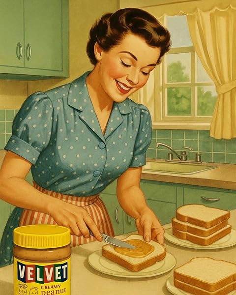 VELVET PEANUT BUTTER, CRUNCHY – DETROIT’S CLASSIC SINCE 1937, SMOOTH & NOSTALGIC SPREAD WITH “FRESH, PURE, DELICIOUS” LABEL, MADE IN THE USA, GLUTEN-FREE, PERFECT FOR SANDWICHES, BAKING & SNACKING (18 OUNCE JAR)