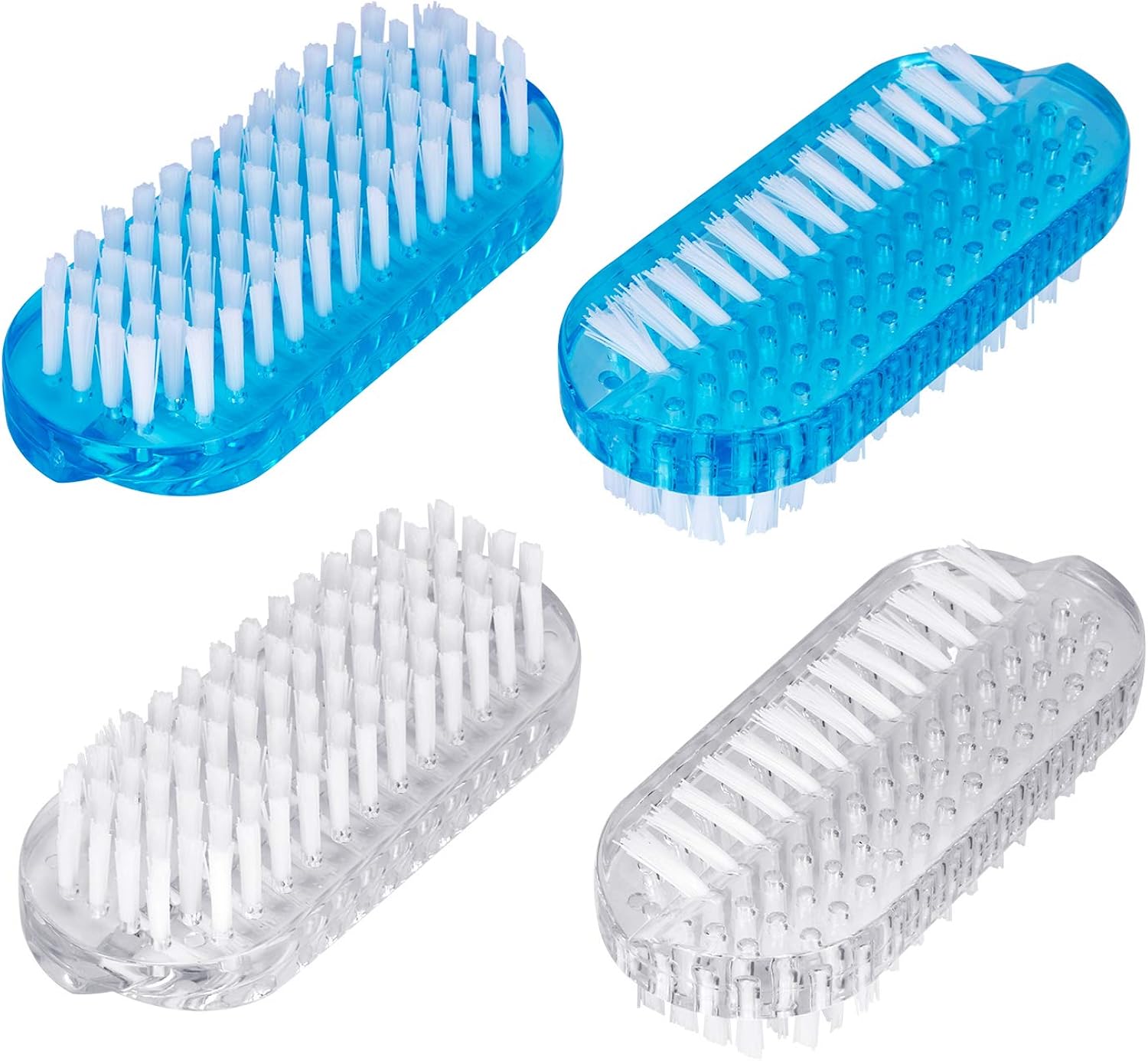 Lot De 2 Brosses à Chaussures Double Face - Poils Souples Et Durs - Manche Long Pour Nettoyer L'intérieur
