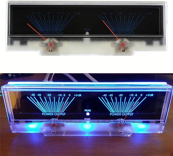 Orolotay LED VU Messgerät - Musikpegel-Anzeige Für Deine Stereoanlage
