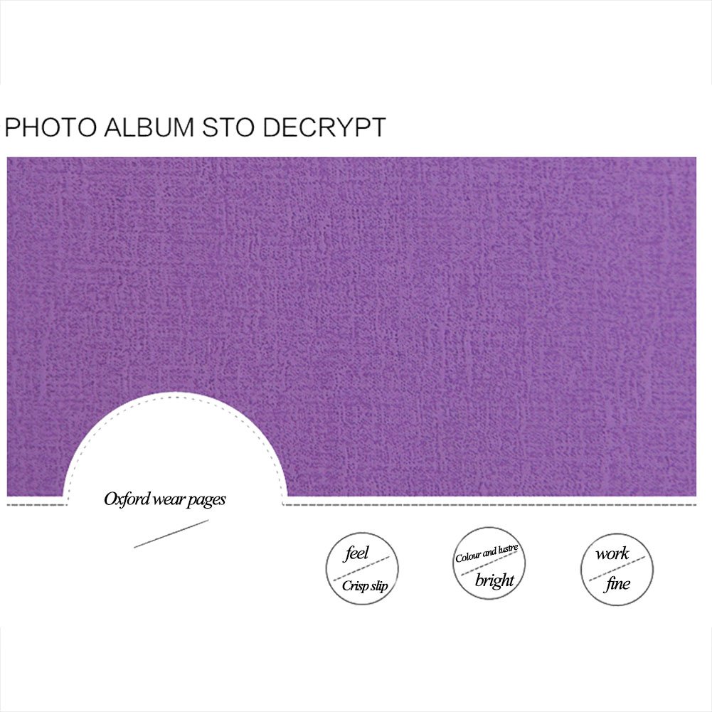 Inserted Page Photo Album- Owmoon Picture Holders Which Have 120 Pockets for up to 4x6” Photos, Instax Picture, Name-card , Memo Ticket Holder .Collecting Book With a Message Box ,For youth