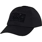 Rothco Tactical Operator Cap | Military Hat | Baseball Cap with Loop Field | Tactical Baseball Cap, Hook Loop Patch Panels, Adjustable Fit Patch Cap, One Size Fits Most Outdoor Wear