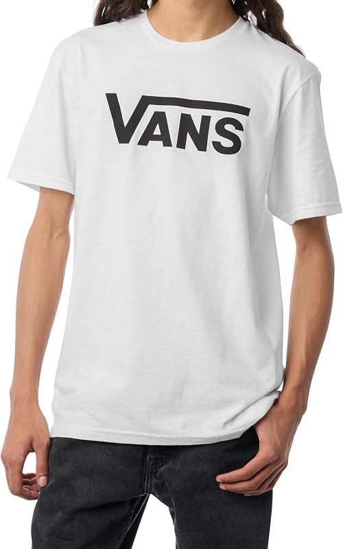 Classic Drop V SS Crew tee-B, Blanco y Negro, M
