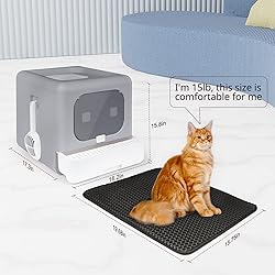 MARSDOCK Cat Litter Box, Fully Enclosed, Odor