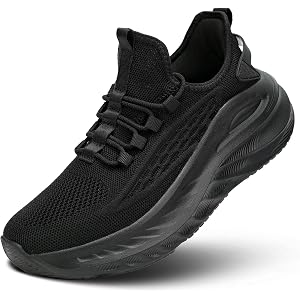 Pozvnn Mens Walking Shoes Fashion Tennis Walking Slip on Sneakers Casual Gym Workout Lightweight Comfortable Trainers