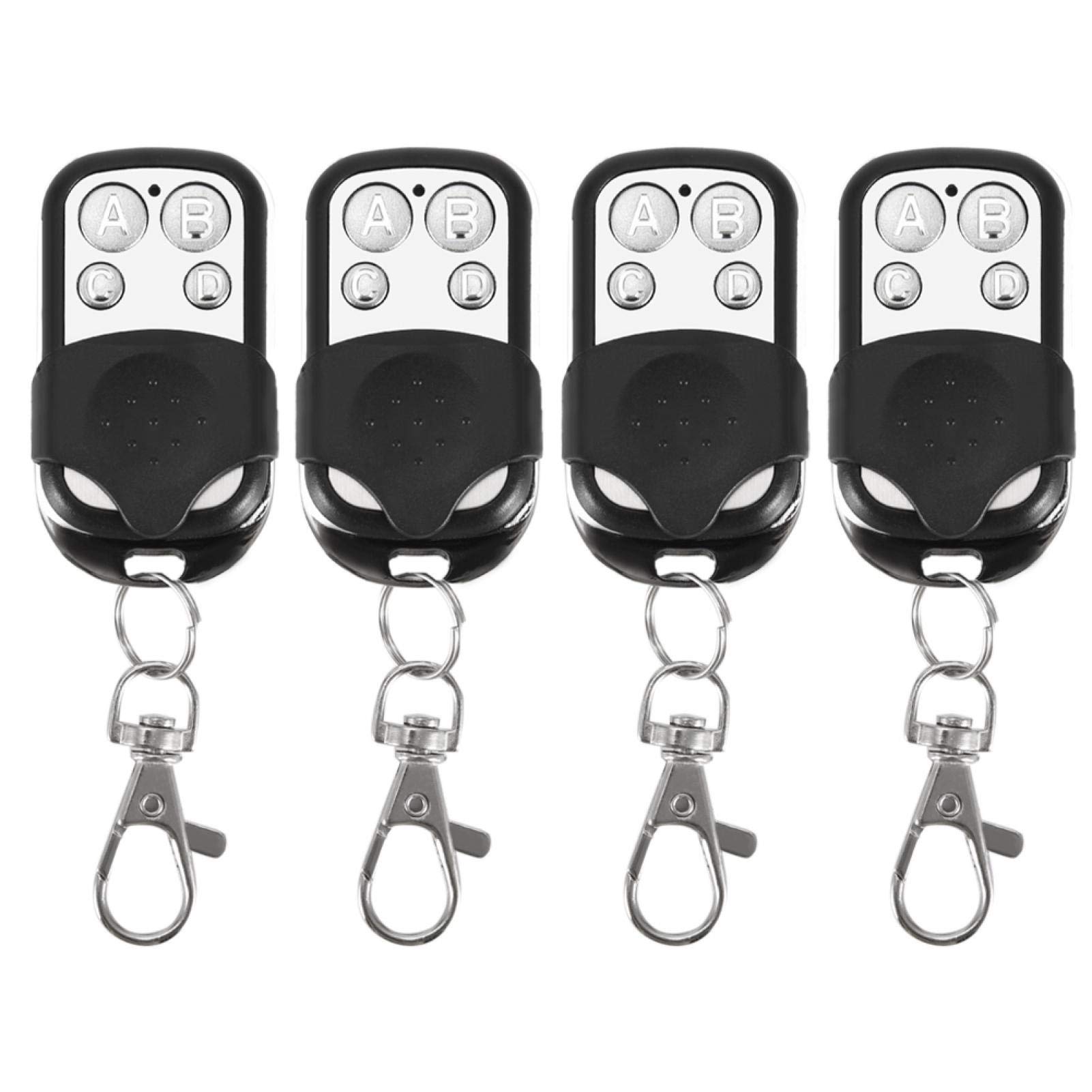 Photo 1 of 433mhz Copy Type Key Fob, Motorcycle Handlebar Garage Door Opener, 4pcs Universal Gate Garage Door Remote Control Key Fob or Car Garage Door Gate