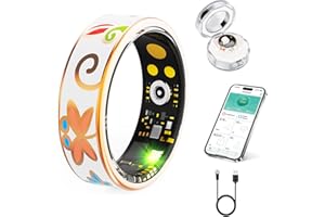 Chendssfkd Smart Ring for Women and Men - IP68 Waterproof Health Tracker Ring with Heart Rate, Step Counting, Sleep Monitoring, No Subscription Fee for iPhone/Android, Enamel Rose Gold 8#3.8 out of 5 stars 262 offers from $37.21