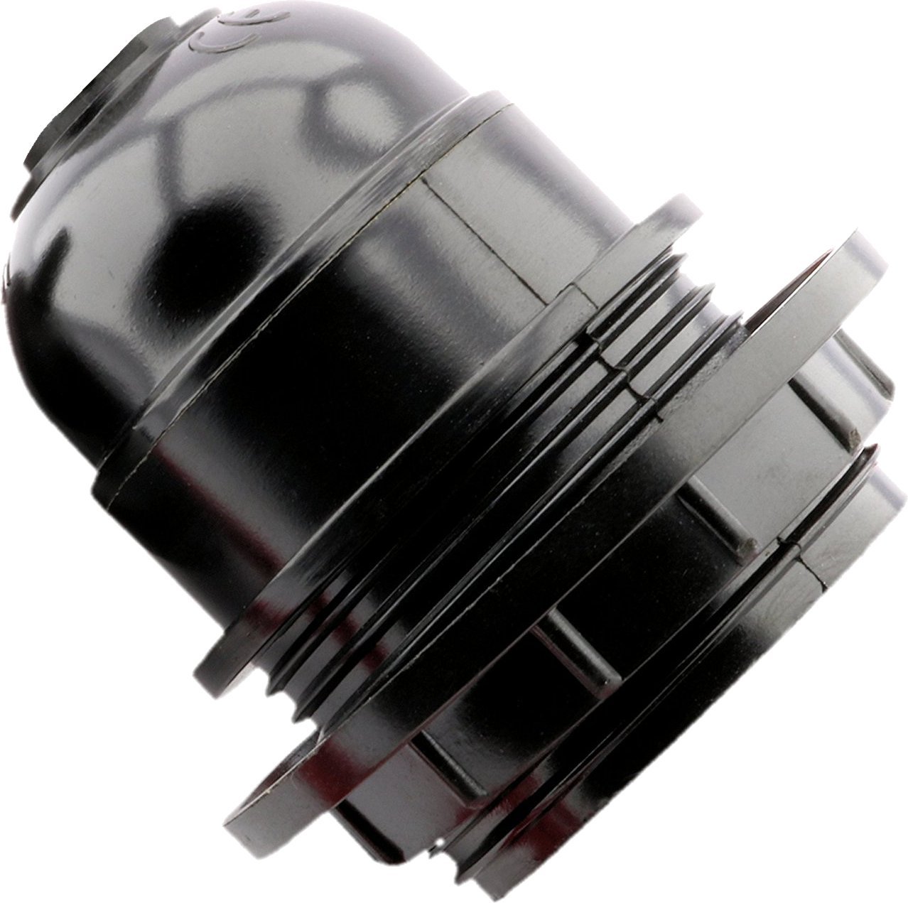 E27 Base Screw Thread Bulb Socket Lamp Holder (Black) Amazon.co.uk