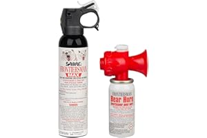 SABRE Frontiersman MAX 9.2 oz. Bear & Mountain Lion Attack Deterrent, Up to 40 ft Range, Contains 2% Major Capsaicinoids + Fr