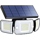 intelamp Solar Outdoor Lights, Motion Sensor with Dual Sensors Waterproof | Solar Flood Lights 270&deg;Wide Angle for Outside with 3 Modes