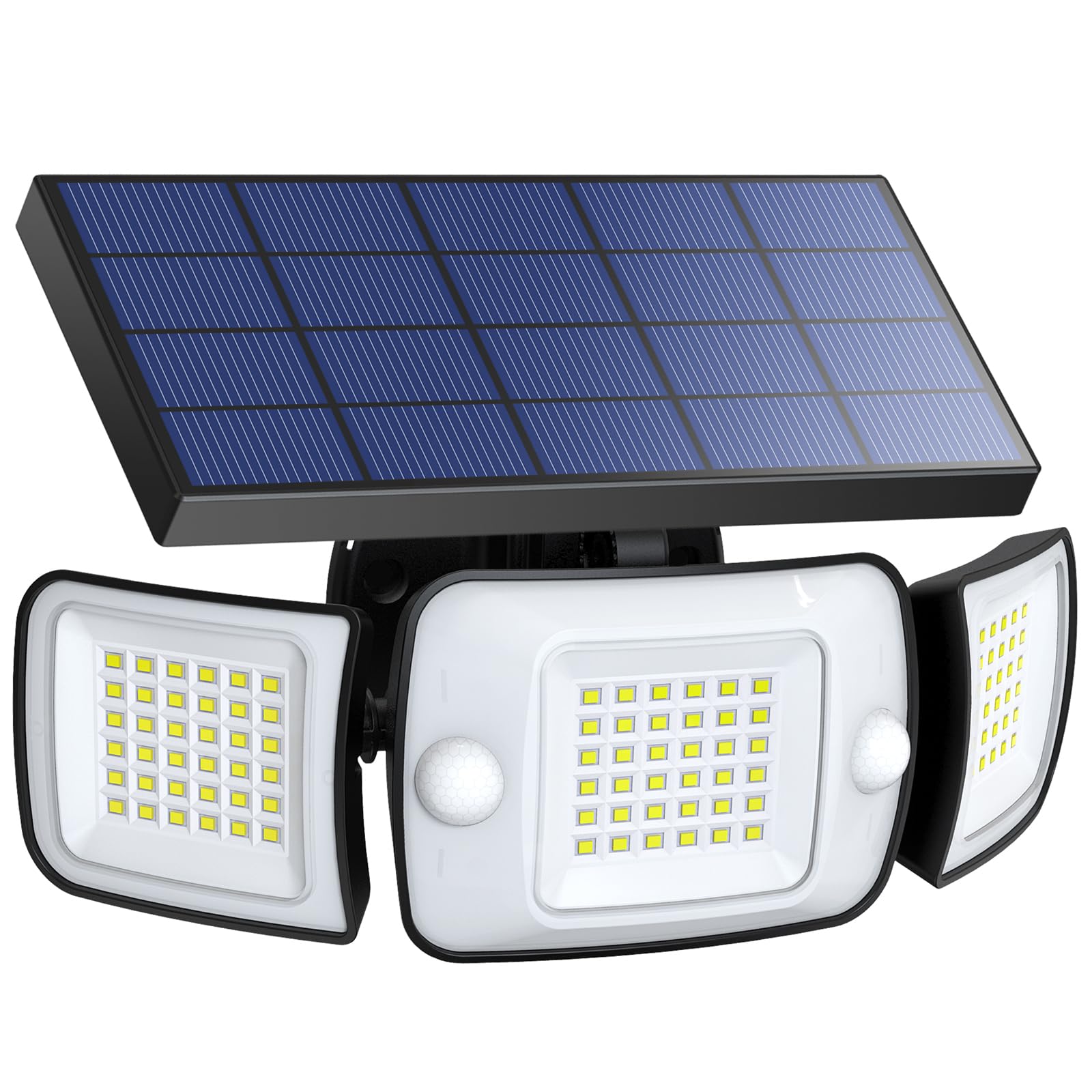 Photo 1 of intelamp Solar Outdoor Lights,6000mAh Motion Sensor with Dual Sensors,Waterproof Solar Flood Lights 270°Wide Angle for Outside with 3 Modes