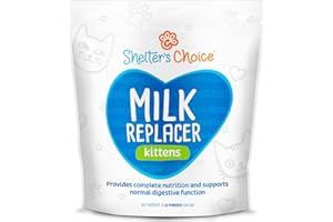 Revival Animal Health Shelter’s Choice Kitten Milk Replacer Powder, Complete and Balanced Milk Formula for Kittens and Adult Cats, Supports Healthy Growth and Digestion, 1 lb