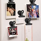 FINDMAG 20 Pack Magnetic Clips Fridge Whiteboard Scratch-Free Black view 4