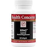 Health Concerns EPAQ – Brain Health Support Supplement – 1,000 mg of Krill Oil Per Serving – Cognitive Function & Heart Health – Chinese Herbal Supplement – Antioxidants & Phospholipids – 60 Softgels