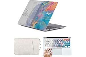 HLAAJJX Case for New MacBook Air 13 inch M4 M3 M2 2025 2024 2023 2022 A3240 A3113 A2681,Air 13.6" Plastic Hard Shell Cover & 