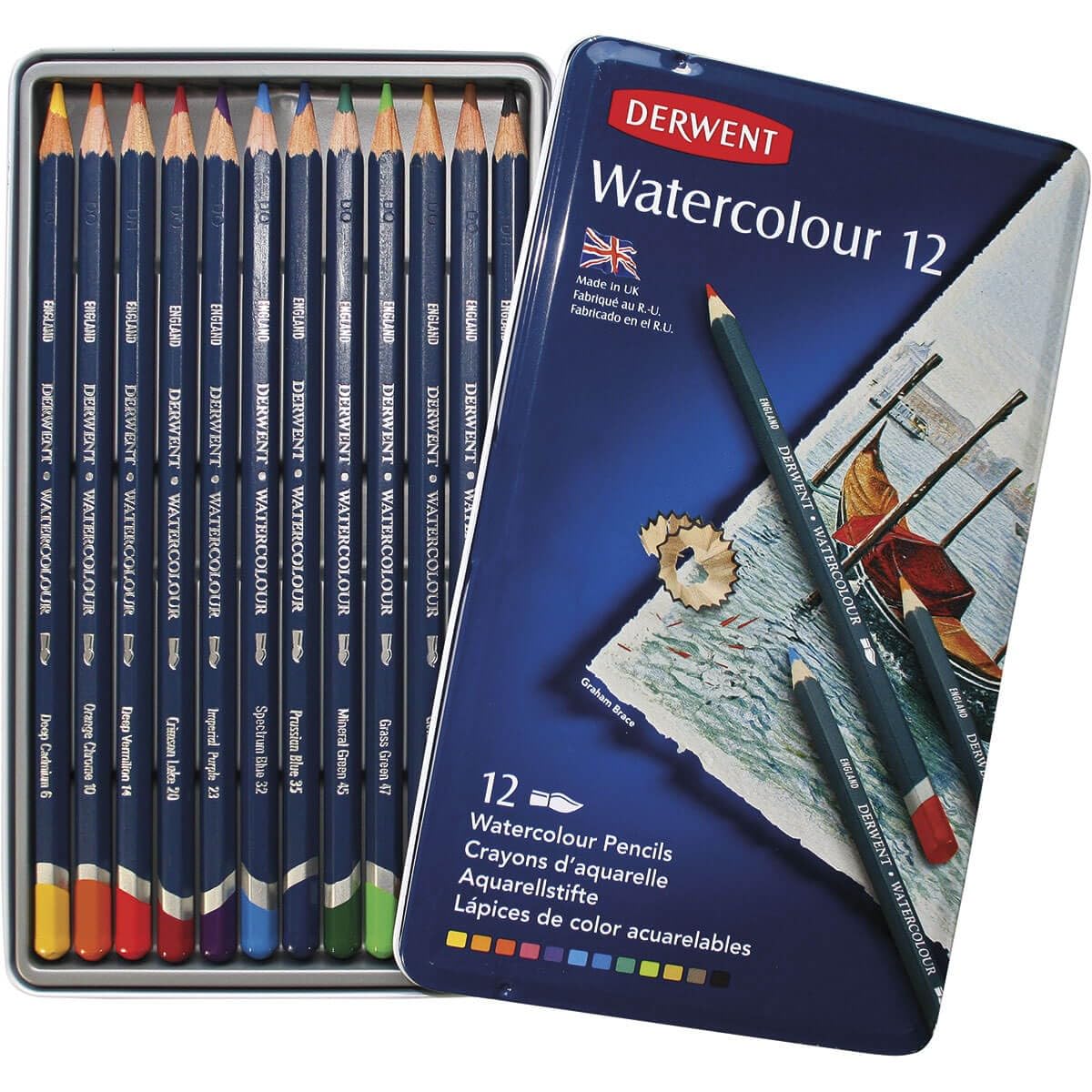 Derwent Watercolour Pencils Set of 12